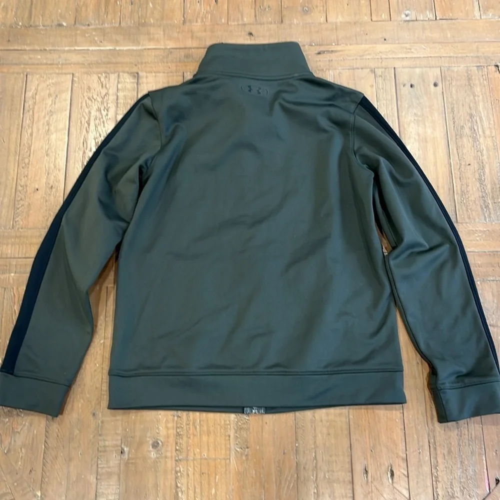 Under armour green full zip track jacket